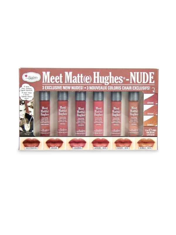 theBalm Meet Matte Hughes Mini Kit Set mit sechs matten Lippenstiften