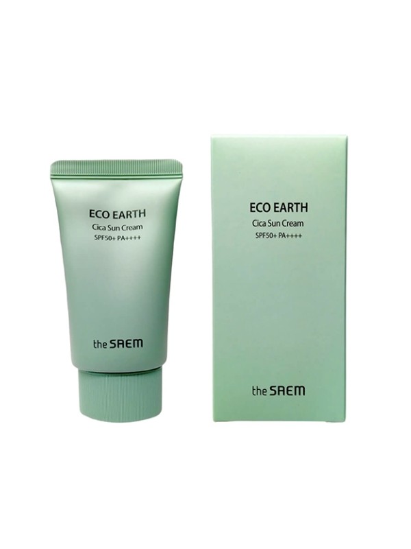 Saem Eco Earth Cica Sun Cream для обличчя та тіла SPF50 50 мл