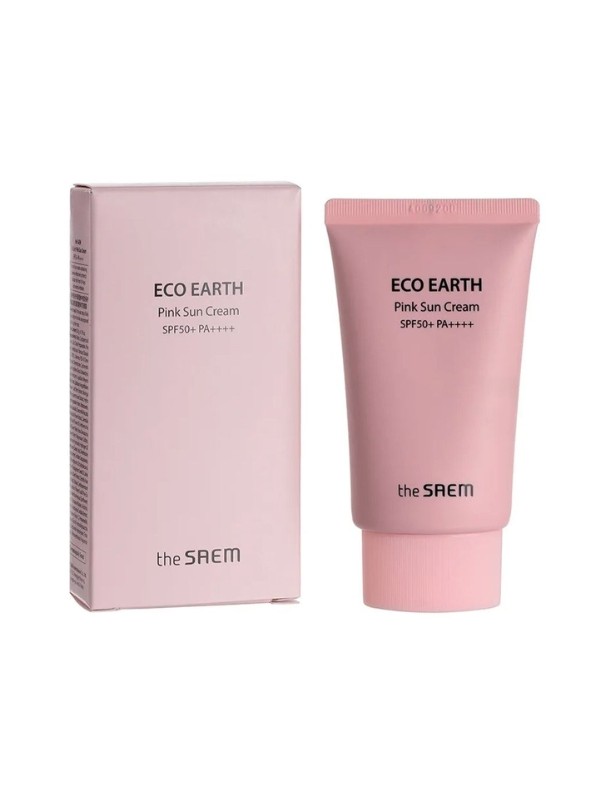 Saem Eco Earth Pink Sun Cream для обличчя та тіла SPF50 50 мл