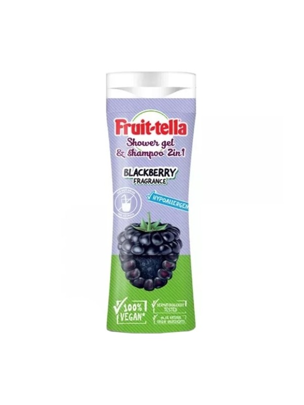 Kids Shower gel 2in1 Fruit-tella Blackberry 300 ml