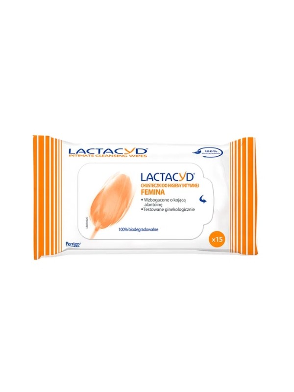 Lactacyd Femina Серветки для інтимної гігієни 15 шт