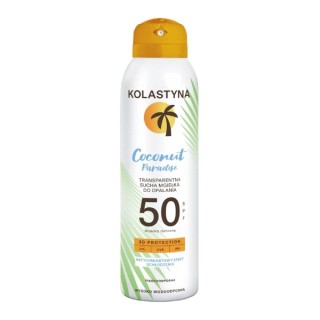 Kolastyna Coconut Paradise transparante droge zonbruiningsmist SPF50 150 ml