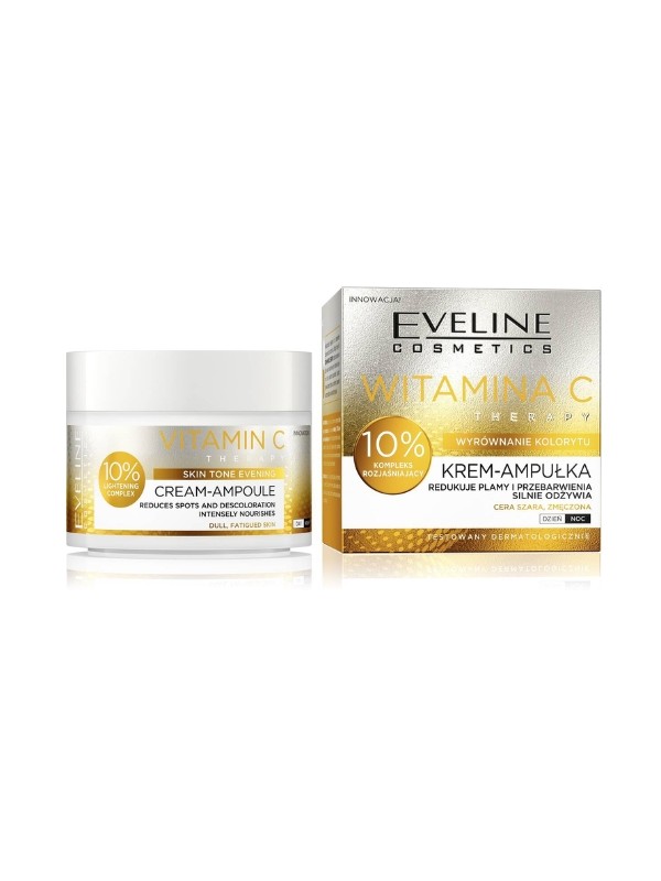 Eveline Vitamine C Therapy egaliseert de huidskleur Crème-ampul voor het gezicht 50 ml