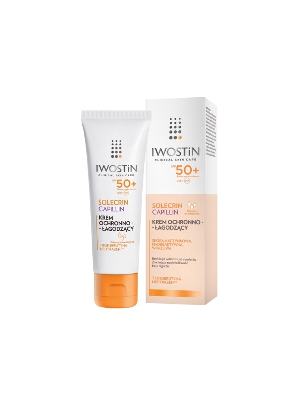 Iwostin Solecrin Capillin ochronno-łagodzący Krem do twarzy SPF50 50 ml