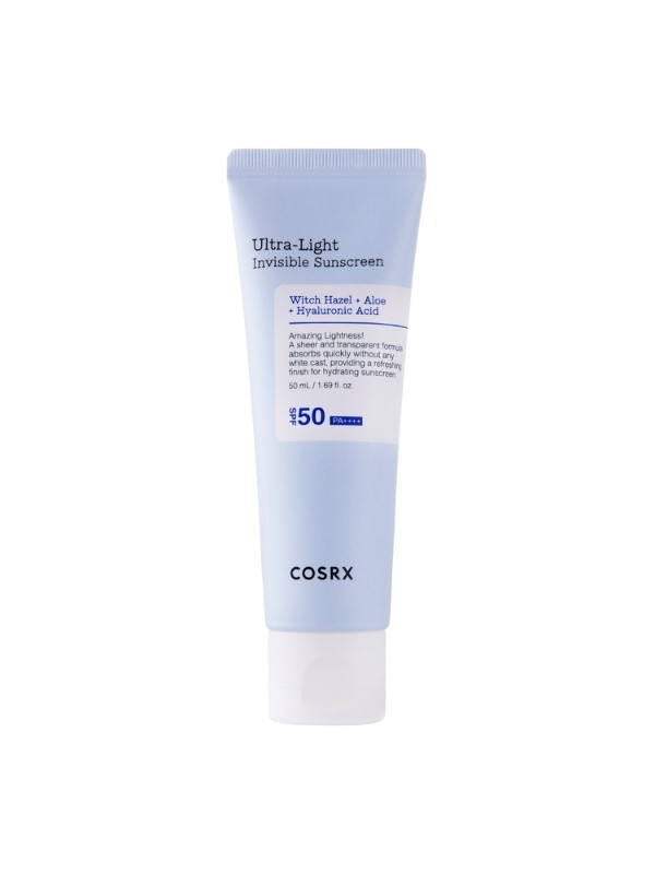 COSRX Ultra Light Invisible Sunscreen SPF50 +/PA++++ Leichte Feuchtigkeitscreme mit Sonnenfilter 50 ml