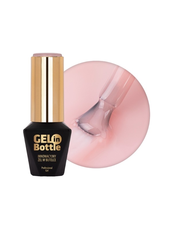 MollyLac Gel in bottle Гель для нігтів у флаконі з багатофункціональною щіткою Naked 10 г