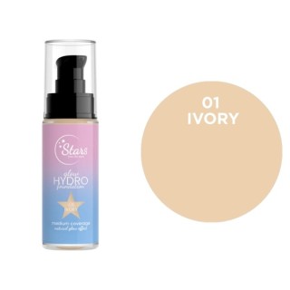 Stars from the Stars Hydraterende en verhelderende Glow Hydro Foundation No. 01 Ivory 30 g