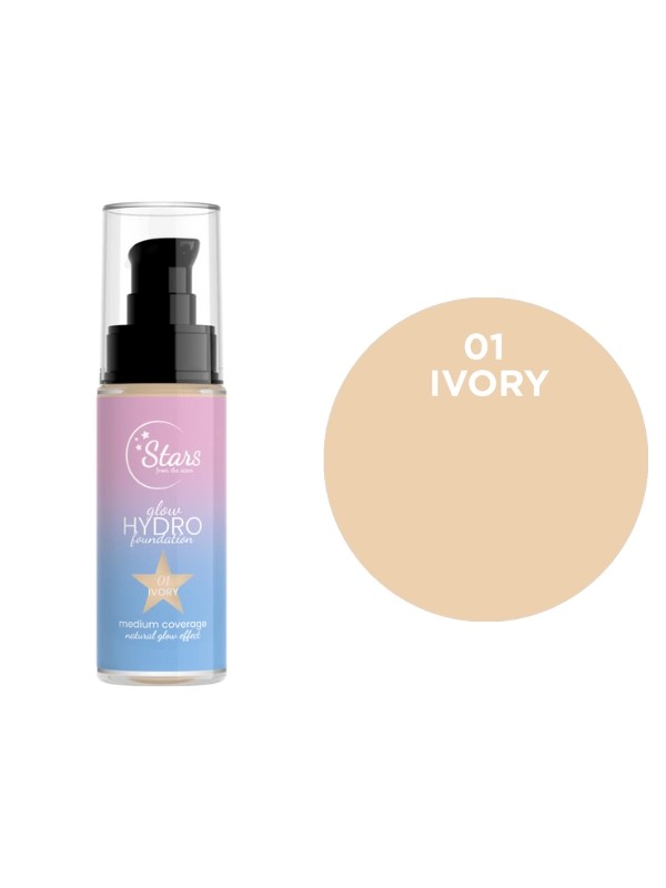 Stars from the Stars Зволожуюча і освітлююча Glow Hydro Foundation № 01 Ivory 30 г