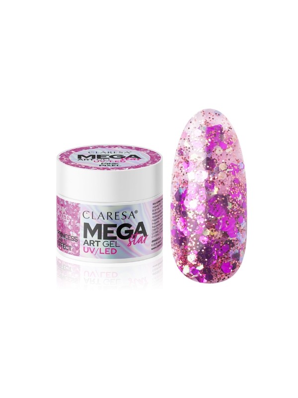 Claresa MEGASTAR PINK PIXEL Dekorationsgel 10 g