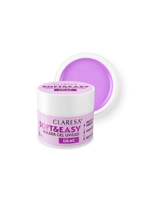 Claresa Soft & Easy Nagelaufbaugel Lilac 45 g