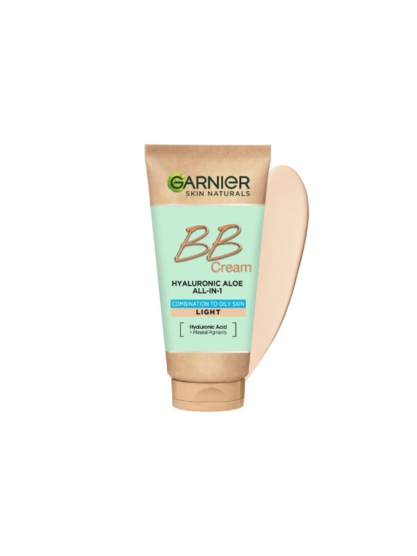 Garnier Hyaluronic Aloe All-In-1 BB Cream hydraterende BB-crème voor de gecombineerde en vette huid Licht 50 ml