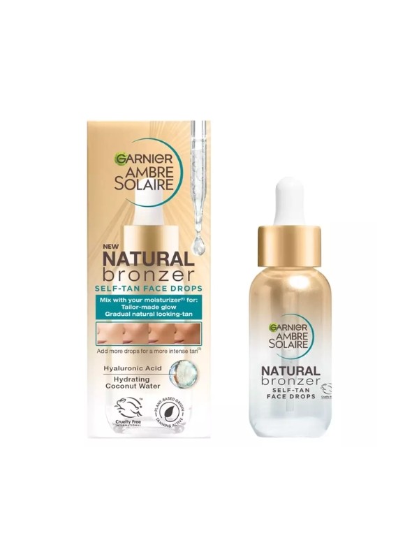 Garnier Ambre Solaire Natural Bronzer zelfbruinende druppels voor het gezicht 30 ml