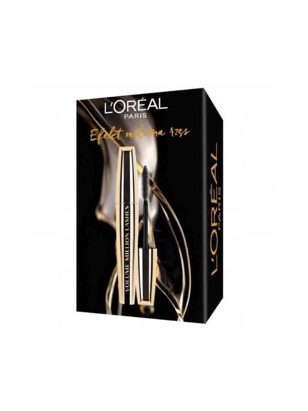 L'oreal Set Volume Million Lashes Black mascara 11 ml + Skin Expert micellaire vloeistof 400 ml