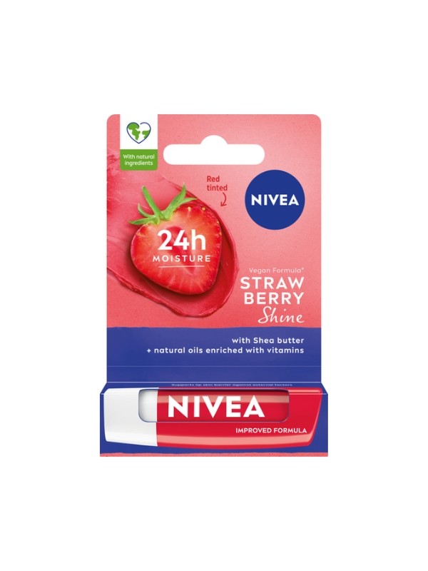 Nivea Hydraterende Beschermende Lipstick Strawberry Shine 4,8 g