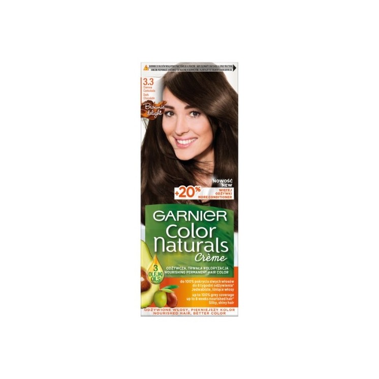 Garnier Color Naturals Farba do włosów /3.3/ Ciemna czekolada