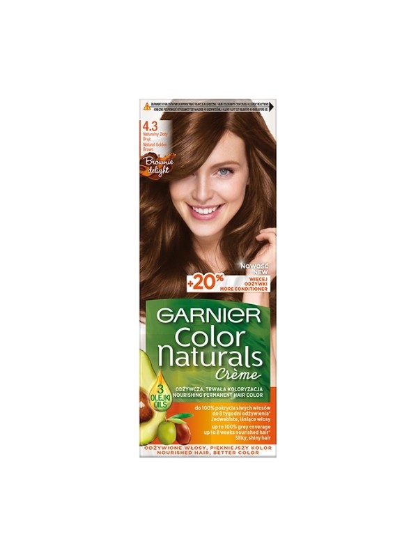 Фарба для волосся Garnier Color Naturals /4.3/ Золотистий шатен