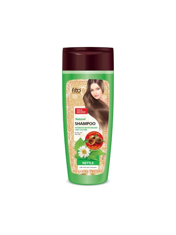 Fitocosmetics Feuchtigkeitsspendendes Brennnessel-Haarshampoo mit Minze und Kamille 270 ml