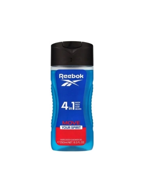 Reebok Man Żel pod prysznic Move Your Spirit 4  in 1 250 ml