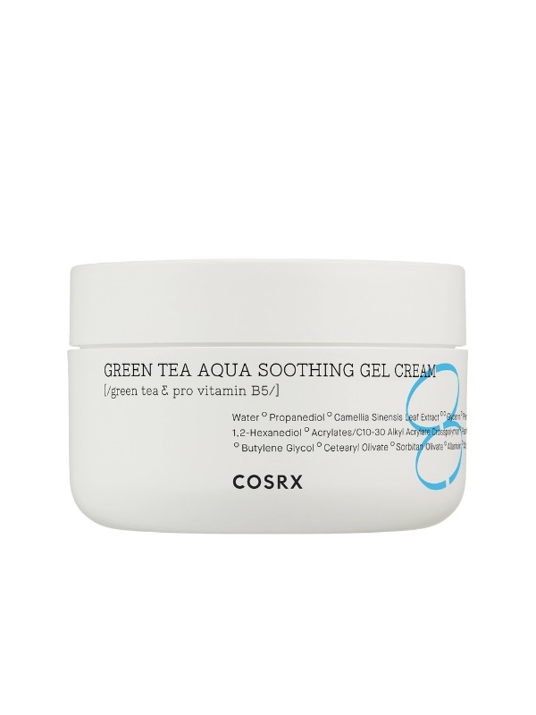 COSRX Hydrium Green Tea Aqua Soothing Gel Cream Beruhigende Creme mit Grüntee-Extrakt, 50 ml