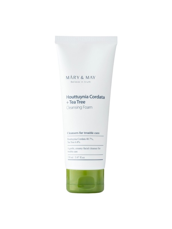 Mary&May Houttuynia Cordata + Tea Tree Cleansing Foam Gezichtsreinigingsschuim met Houttuynia Cordata en Tea Tree 150 ml