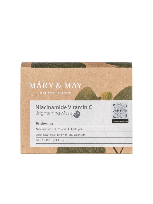 Mary&May Niacinamide Vitamin C Brightening Mask Brightening Face Mask Set 30 pcs