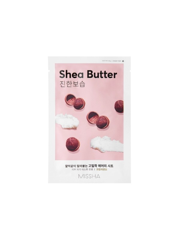 Missha Airy Fit Sheet Mask Shea Butter Moisturizing and Nourishing Sheet Mask 19 г