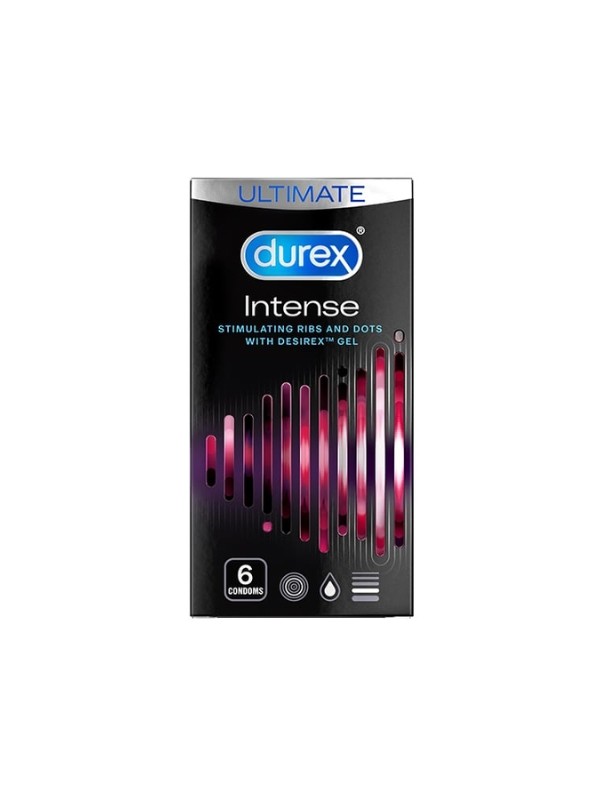 Durex Intens Prezerwatywy karbowane 6 sztuk