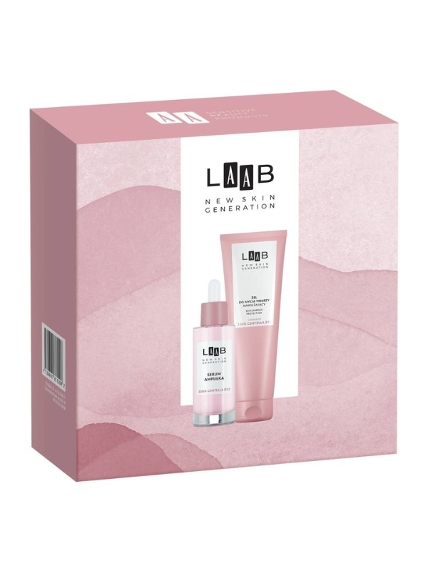 AA Laab Huidbarrièrebescherming Cadeauset Gezichtsreinigingsgel + Geconcentreerd serum - 30 ml ampul