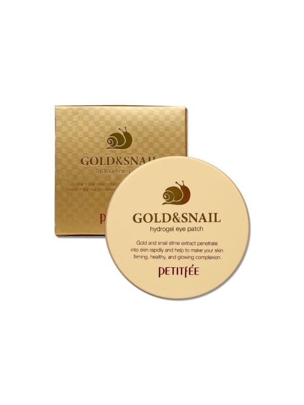 Petitfee Gold & Snail Hydro oogpads 60 stuks