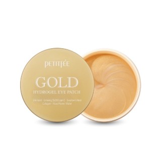 Petitfee Moisturizing and brightening hydro gel eye patches with gold 60 pieces