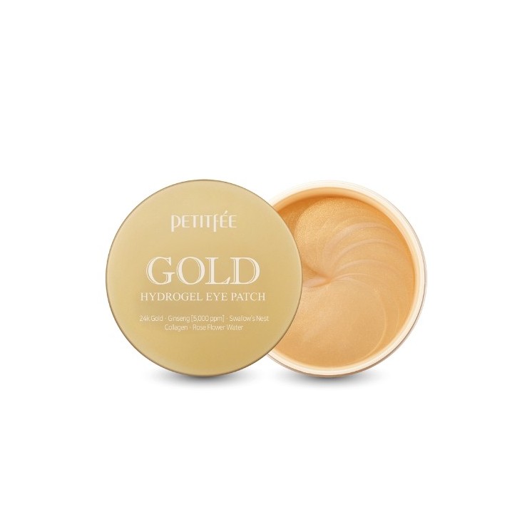 Petitfee Moisturizing and Brightening hydro Gel Eye Patches with Gold 60 Pieces