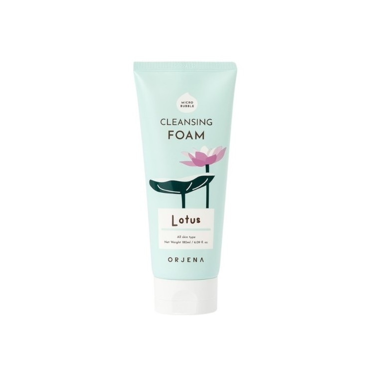 Orjena Cleansing Foam Lotus Smile Day очищаюча піна для обличчя 180 мл