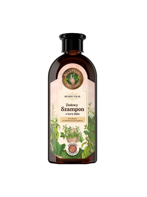 Herbalist's Recipes Herbal shampoo for hair prone to dandruff, oak bark and nettle, 350 ml