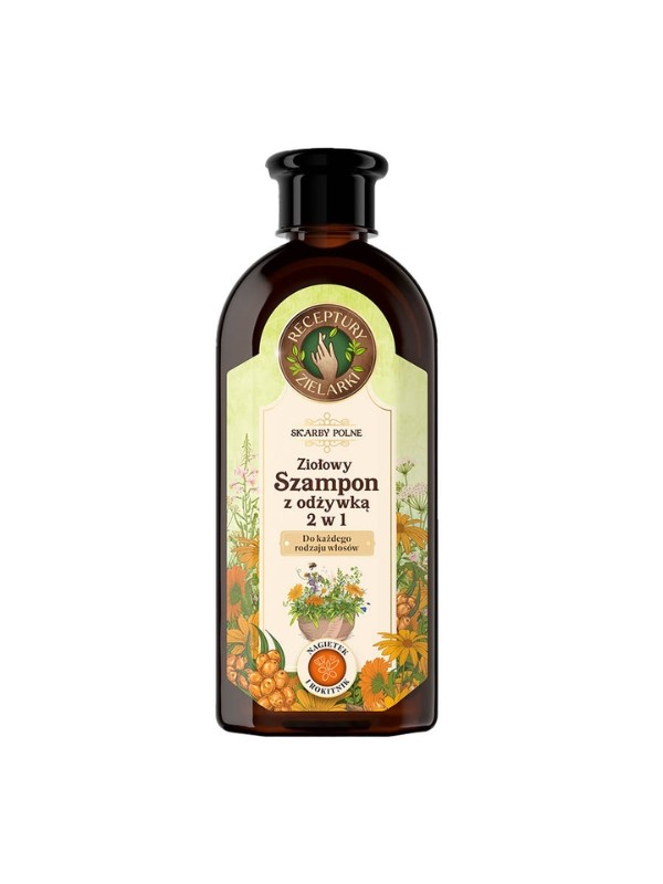 Recepten Herbalists 2in1 kruidenshampoo voor alle haartypes calendula en duindoorn 350 ml