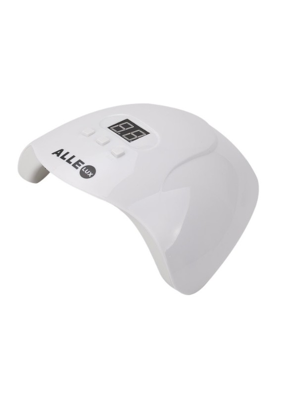 AlleLux X3 UV/ LED Nagellampe 54W für Hybridlacke mit Netzteil und USB-Kabel Weiß