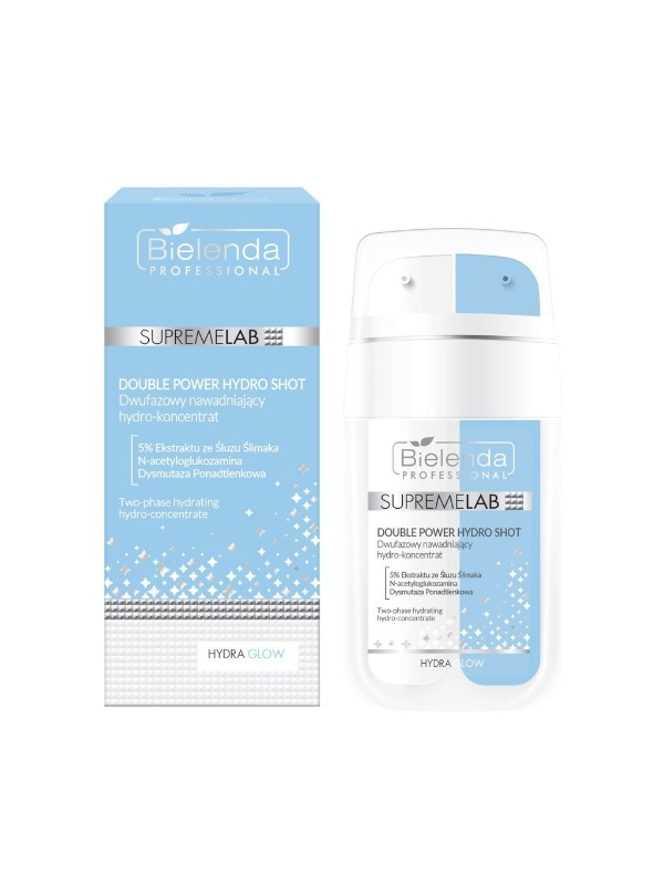 Bielenda Professional SUPREMELAB Two-phase hydrating hydro -concentrate with snail slime extract 30 ml