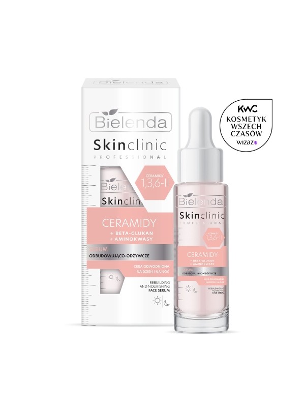 Bielenda SKIN CLINIC PROFESSIONAL Відновлююча та живильна сироватка КЕРАМІДИ + БЕТА-ГЛЮКАН + АМІНОКИСЛОТИ 30 мл