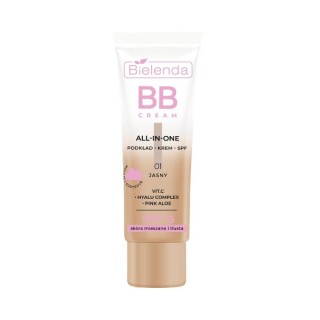 Bielenda ALL IN ONE BB CREAM combination and oily skin shade 01 light 30 ml