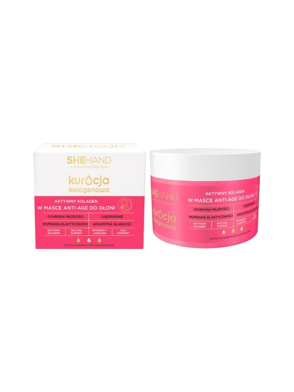 SheHand Collagen Treatment Aktives Kollagen für die Hände in einer Anti-Age-Maske 80 g