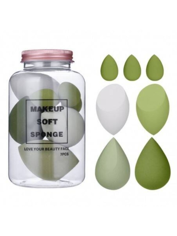 ECARLA Avocado Green Makeup Sponge Set