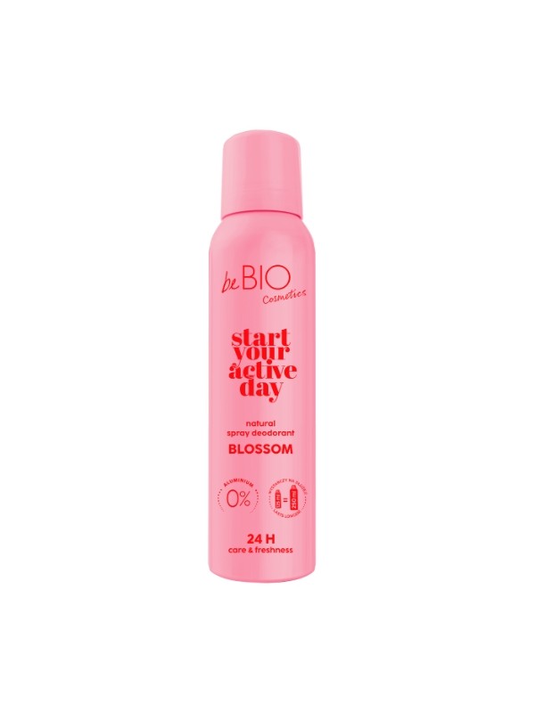 BeBio Start je actieve dag Natuurlijke deodorantspray Blossom 125 ml