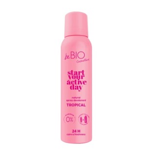 BeBio Start je actieve dag Natuurlijke deodorantspray Tropical 125 ml