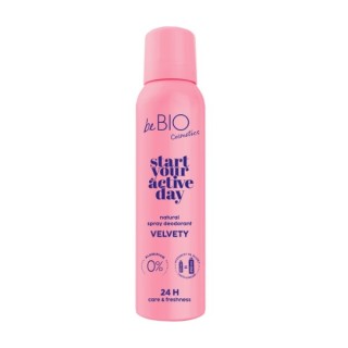 BeBio Beginnen Sie Ihren aktiven Tag. Natürliches Deodorantspray Velvety 125 ml