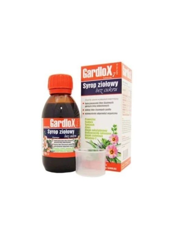 Gardlox 7 Herbal syrup without sugar 120 ml