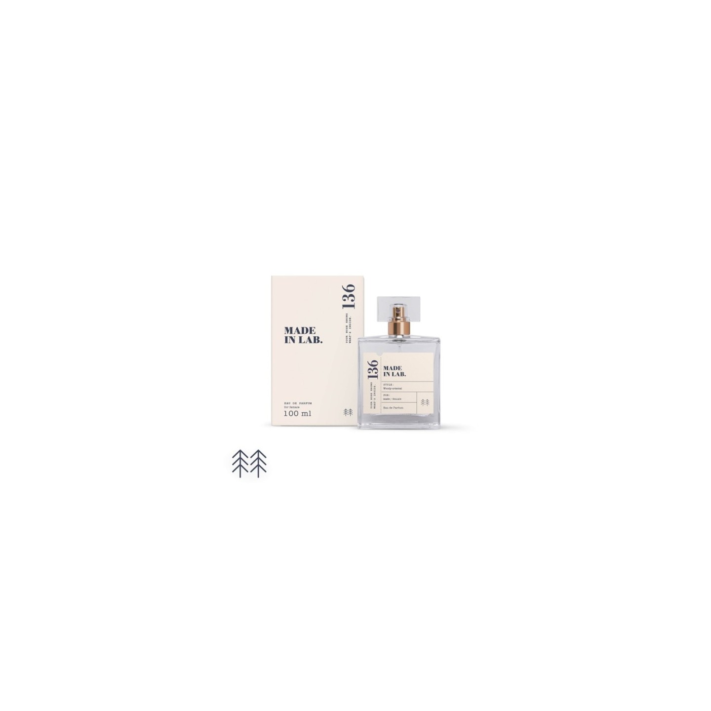 Made in Lab 136 ist ein Eau de Parfum für Frauen Made in Lab 136 ist ein Eau de Parfum für Frauen
