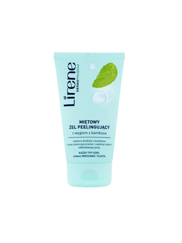 Lirene Mint Peelinggel met Bamboehoutskool 150 ml