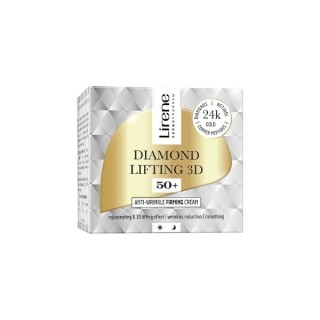 Lirene Diamond Lifitng 3D Зміцнюючий крем проти зморшок 50+ 50 мл