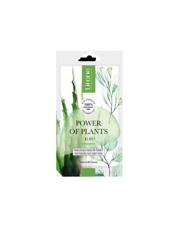 Lirene Power Of Plants nawilżająca maska do twarzy Aloes 17 g