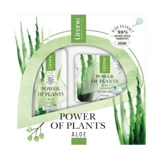 Подарунковий набір Lirene Power Of Plants Крем для обличчя з алое 50 мл + тонік для обличчя 200 мл