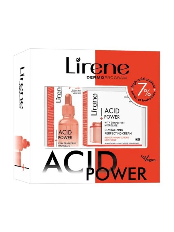 Крем для обличчя Lirene Acid Power Set 50 мл + сироватка для обличчя 30 мл